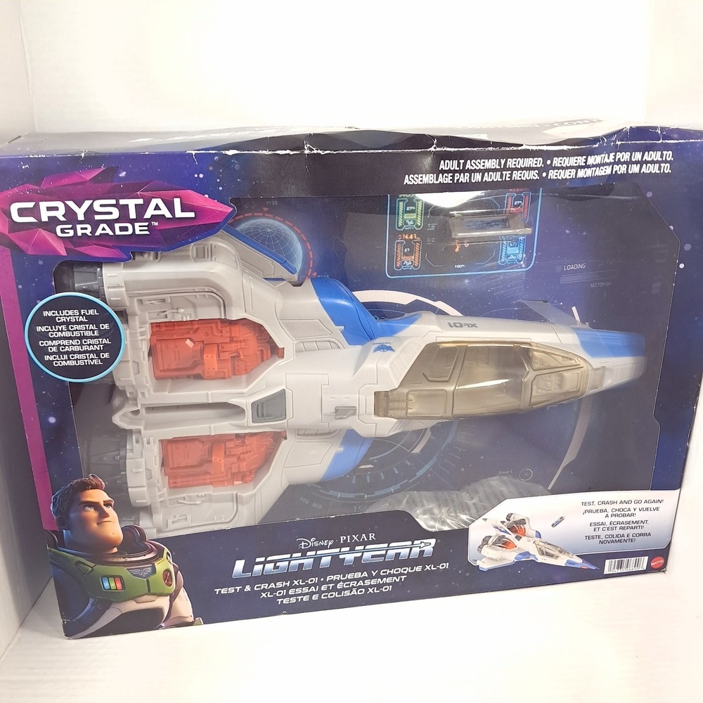 Disney Pixar BUZZ LIGHTYEAR Test & Crash XL-01 Crystal Grade jet spaceship ship‎